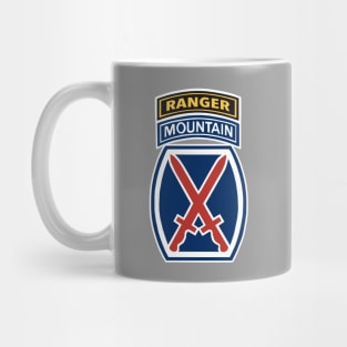 10th Mountain Division Ranger Tab Mug